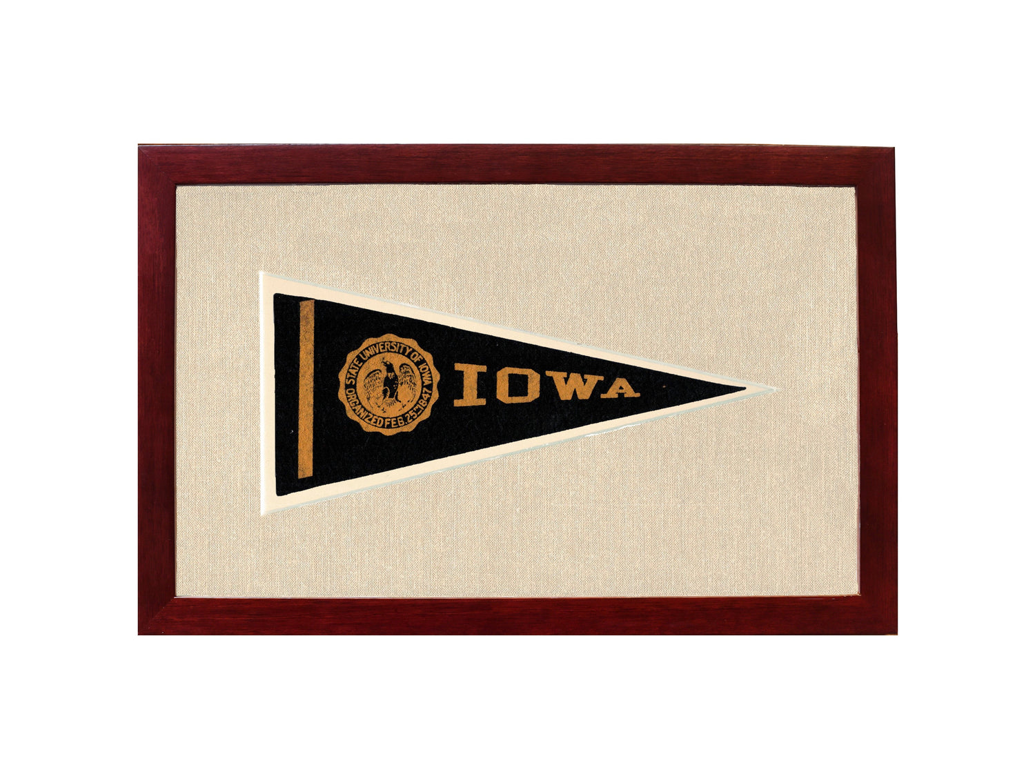 Vintage University of Iowa Pennant
