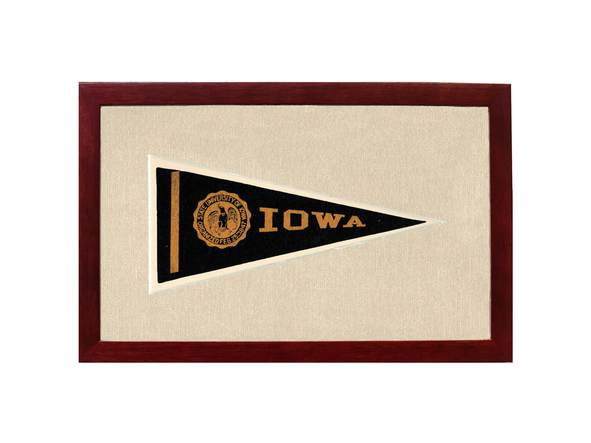 Vintage University of Iowa Pennant