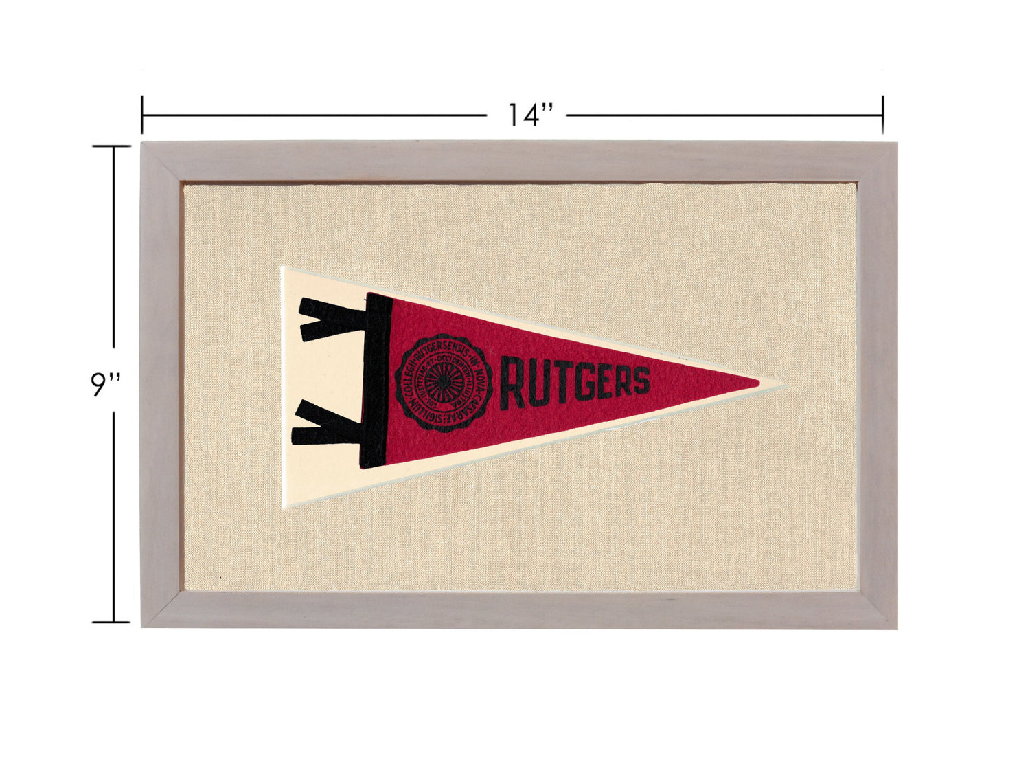Vintage Rutgers University Pennant