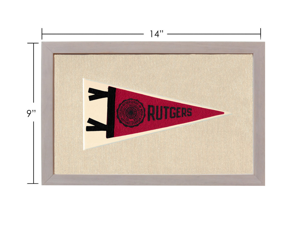Vintage Rutgers University Pennant