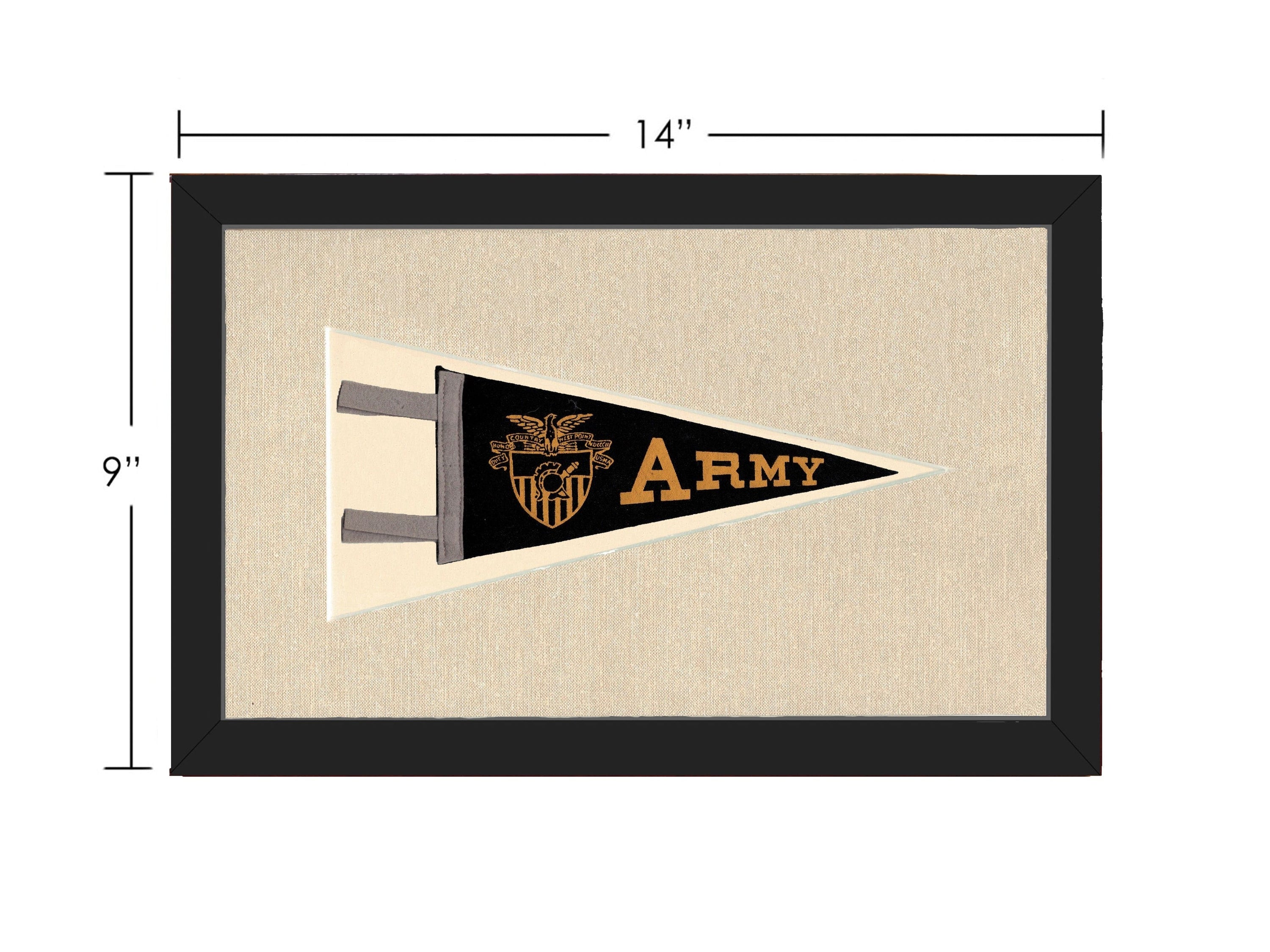 Americana Memories Vintage Pennants and Memorabilia Vintage Army Pennant