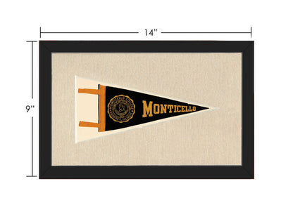 Vintage Monticello College Pennant