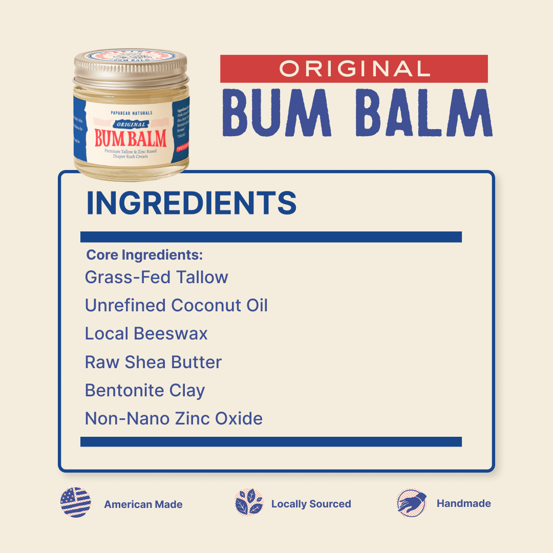 PapaBear Naturals Bum Balm - 2 oz (2 Pack)