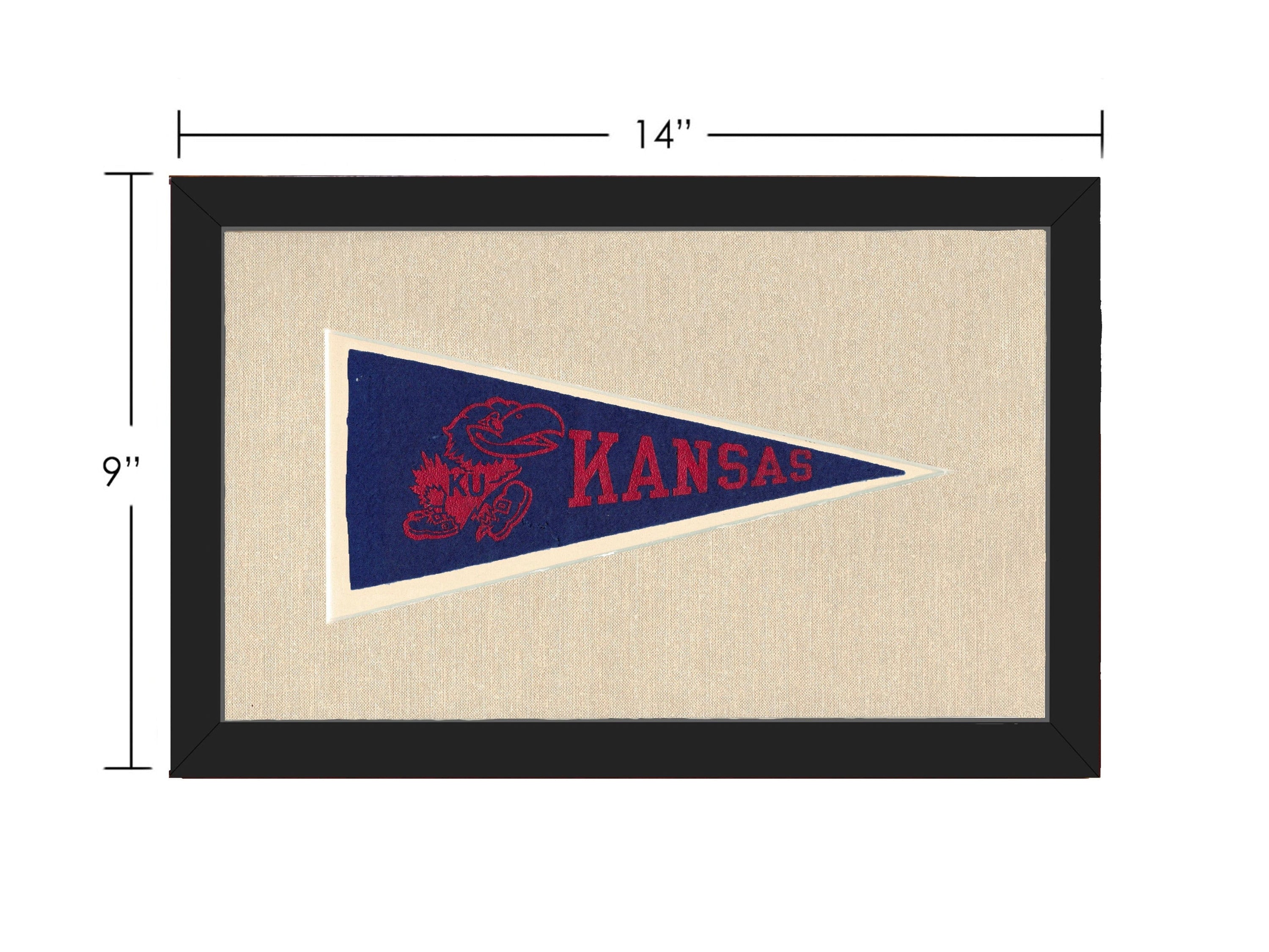 Americana Memories Vintage Pennants and Memorabilia Vintage University of Kansas Pennant