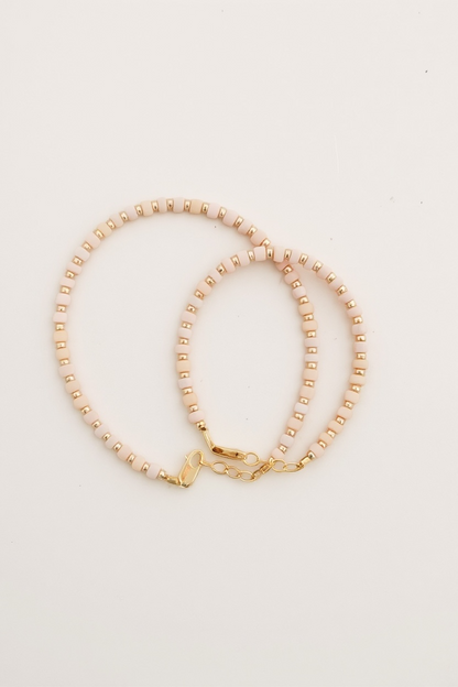 14k Gold-Filled Blush &amp; Gold Layer Bracelet