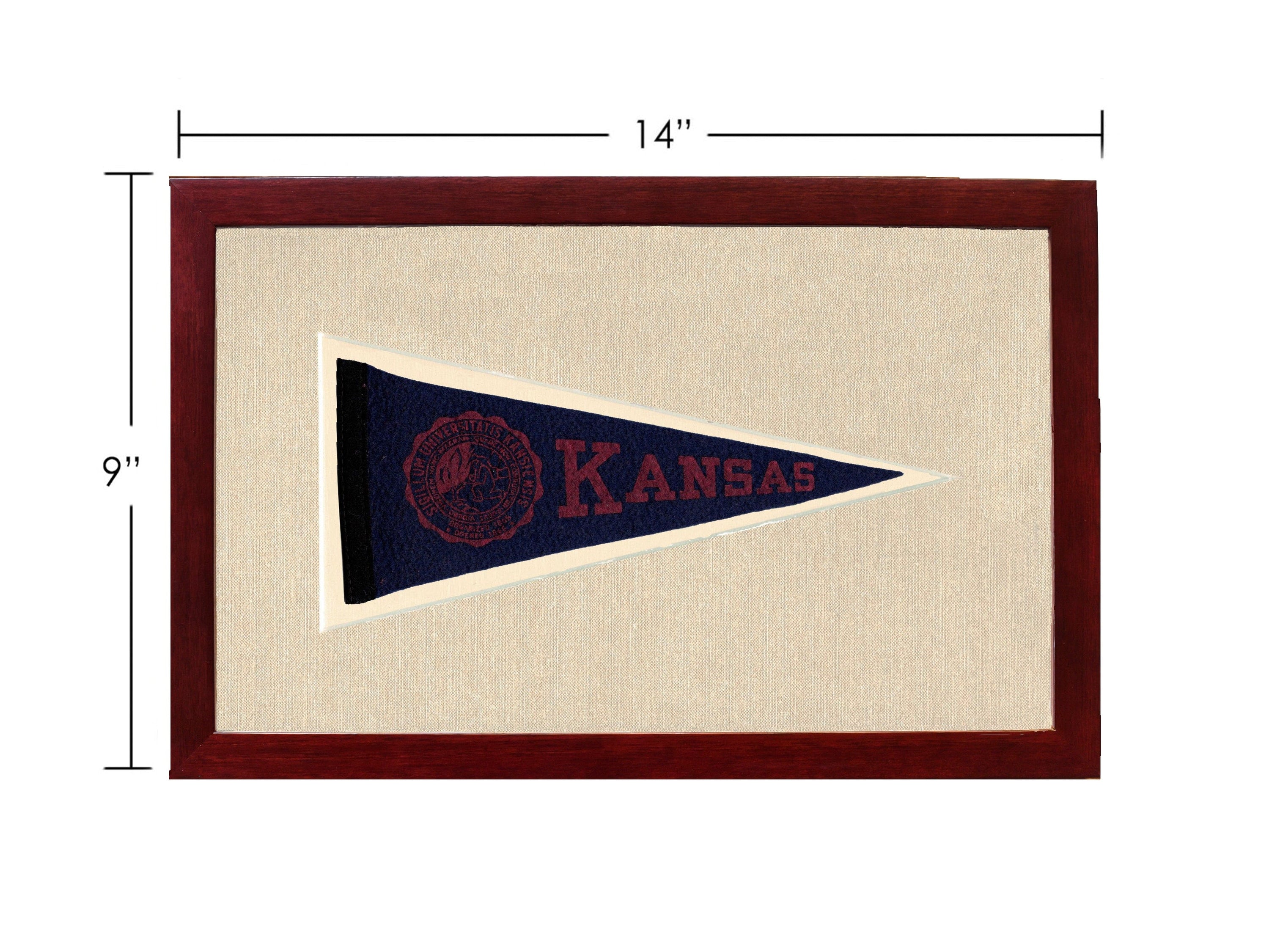 Americana Memories Vintage Pennants and Memorabilia Vintage University of Kansas Pennant