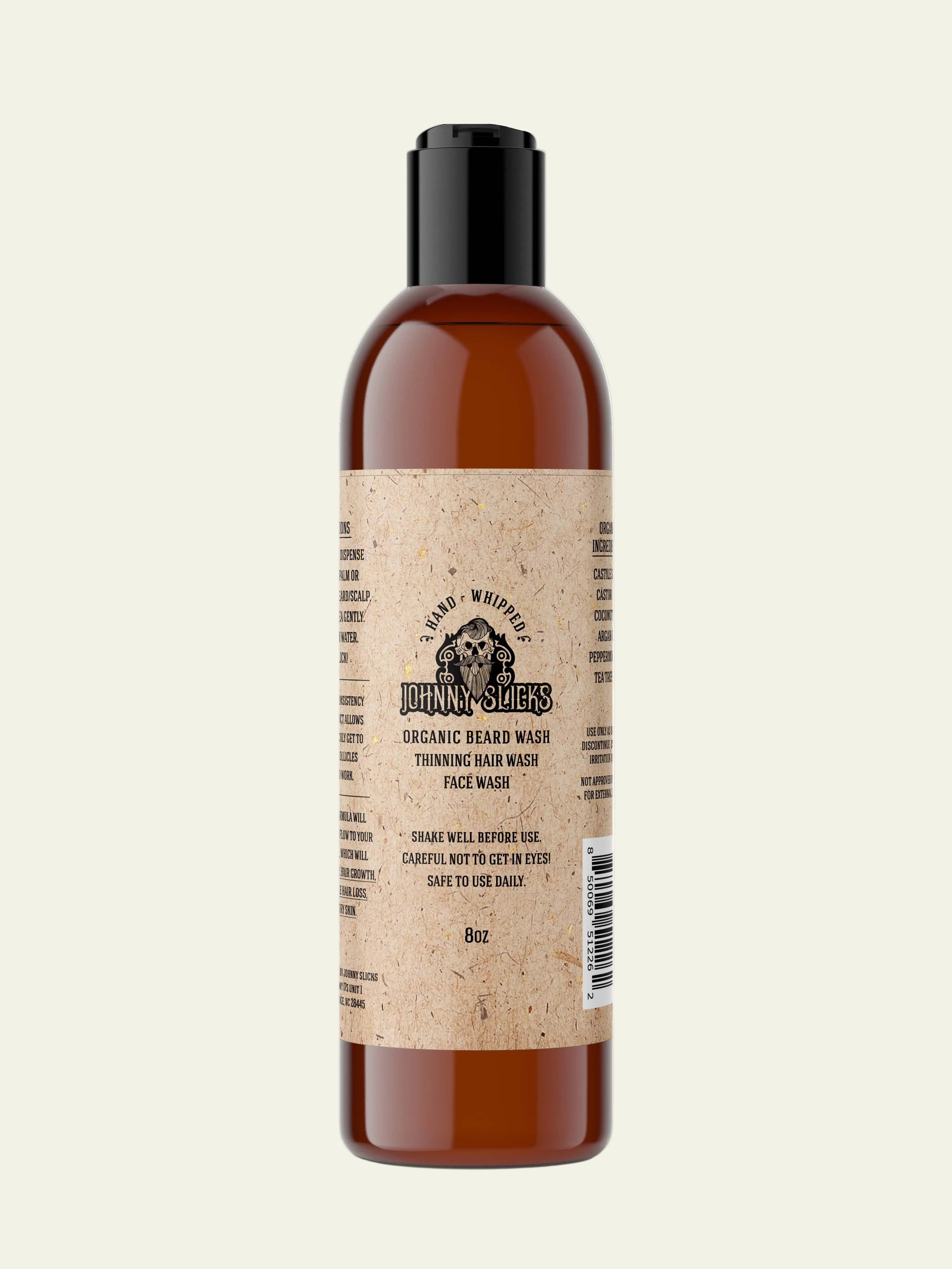 Johnny Slicks Beard Wash Organic Hand Whipped Beard Wash