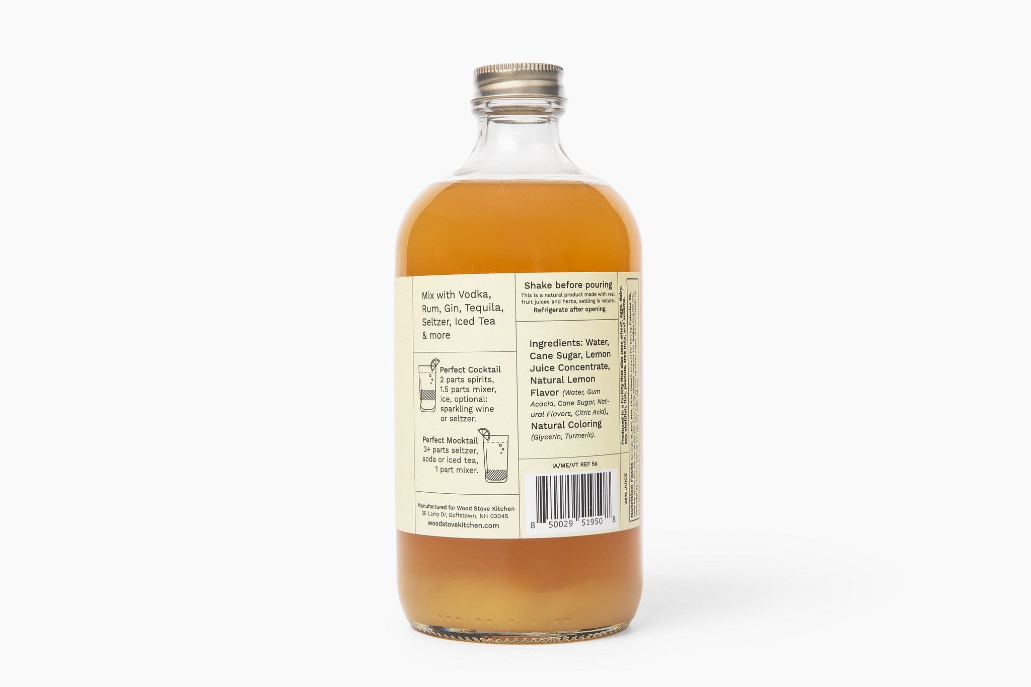 Wood Stove Kitchen Lemon Drop Syrup Mixer, 16 fl oz