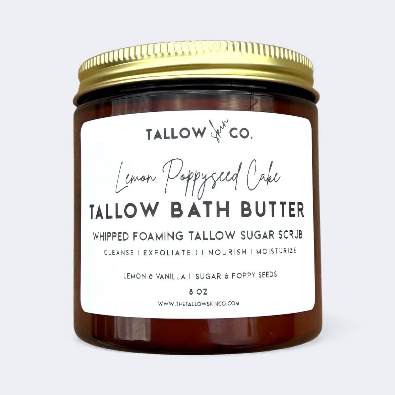 Lemon Poppyseed Foaming Tallow Bath Butter