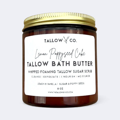 Lemon Poppyseed Foaming Tallow Bath Butter