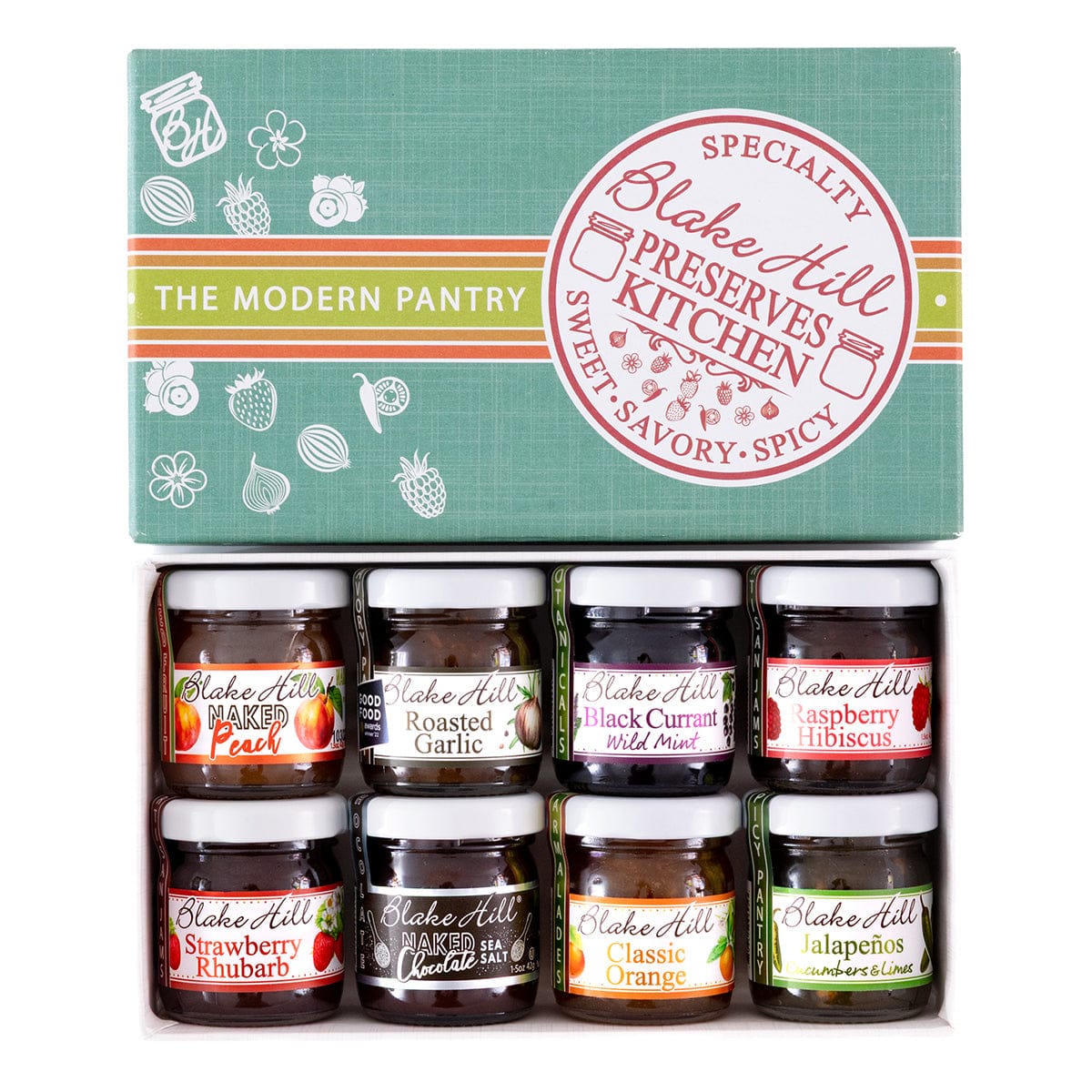Blake Hill Preserves gift 8 Jar Classic Sampler Gift Box Eat Love Jam Mini Gift Box