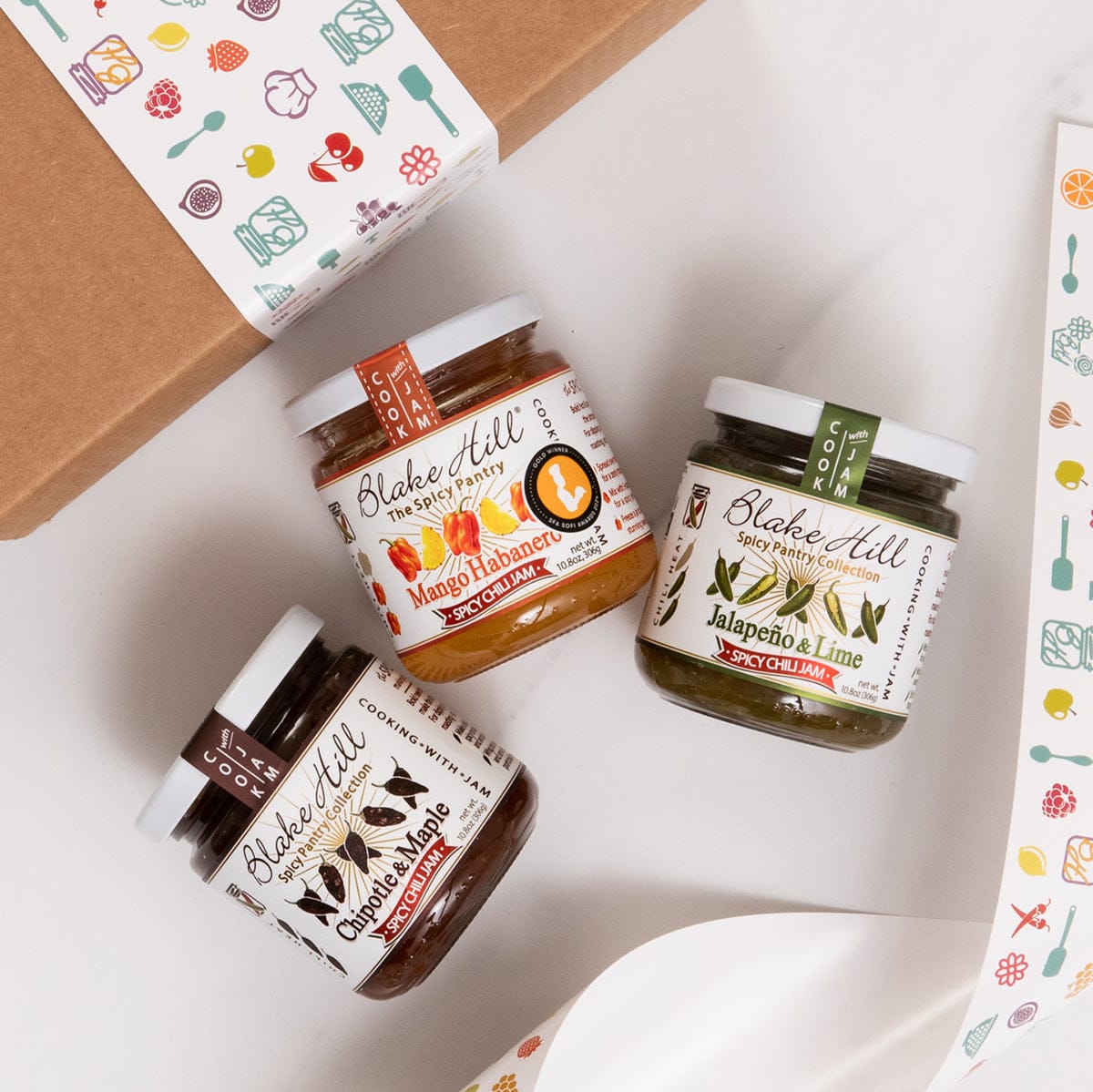 Blake Hill Preserves gift Swicy Chili Jam Trio