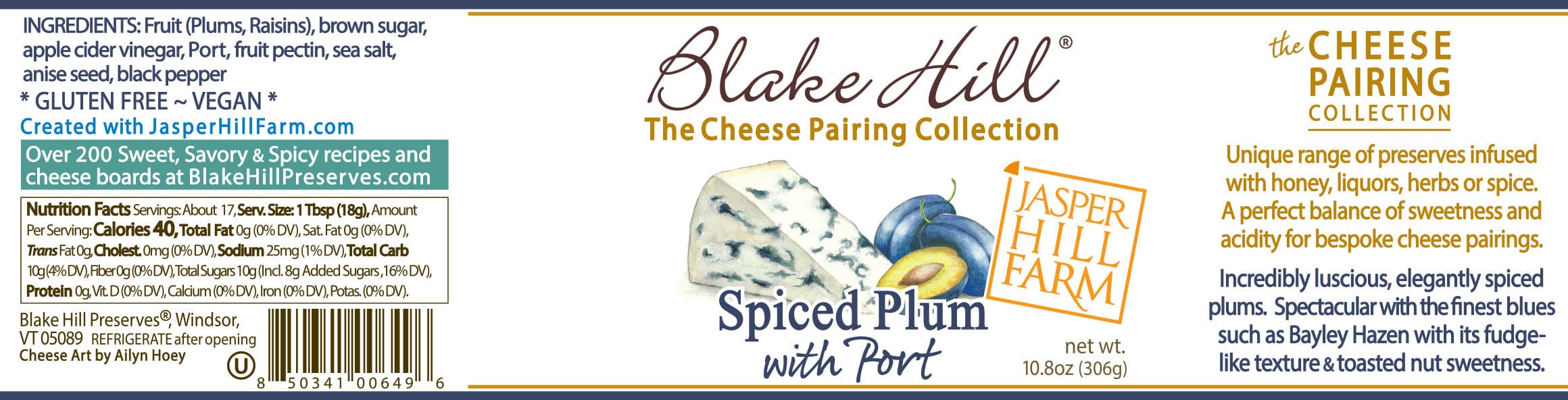 Blake Hill Preserves jam Spiced Plum with Port
