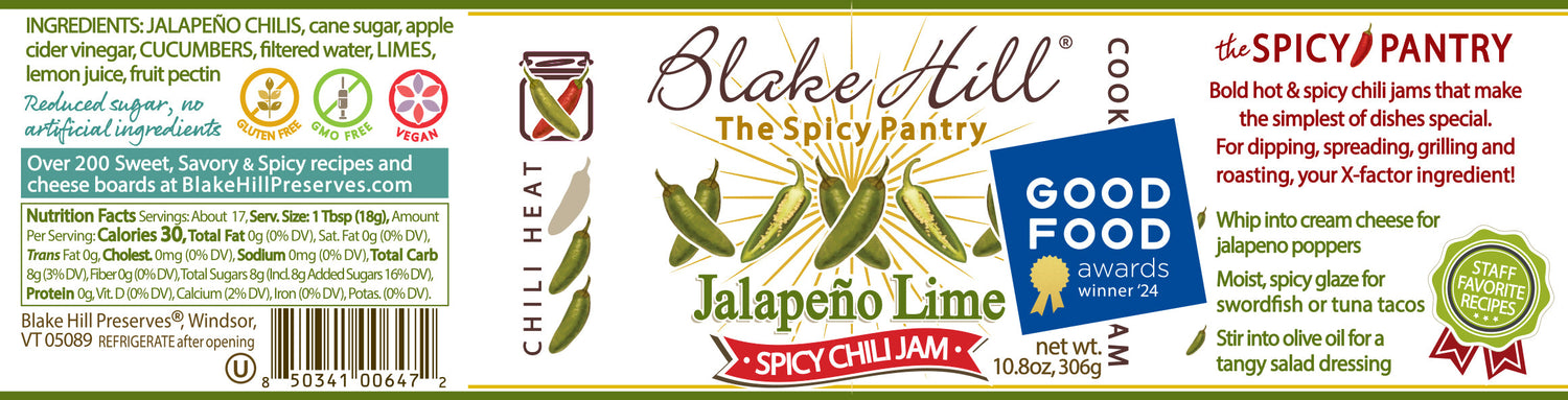 Jalapeño &amp; Lime Spicy Chili Jam