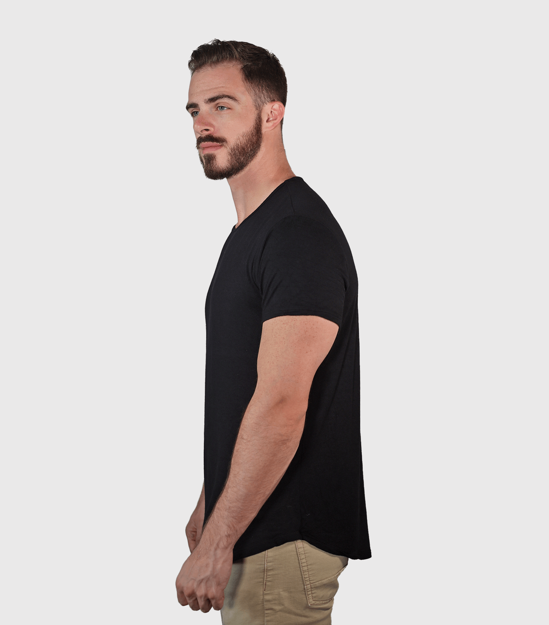 Bamtech Shirt Bamboo Swift Curve-Hem Tee - Black