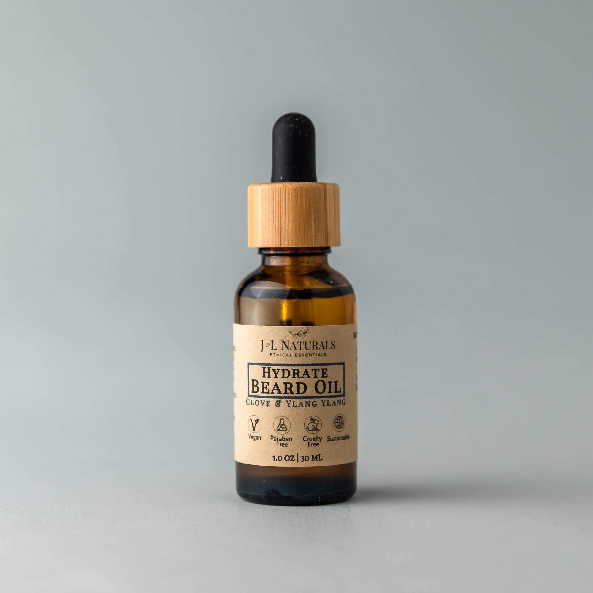 J&amp;L Naturals Beard Oil Hydrate / Ylang Ylang &amp; Clove Beard Oil