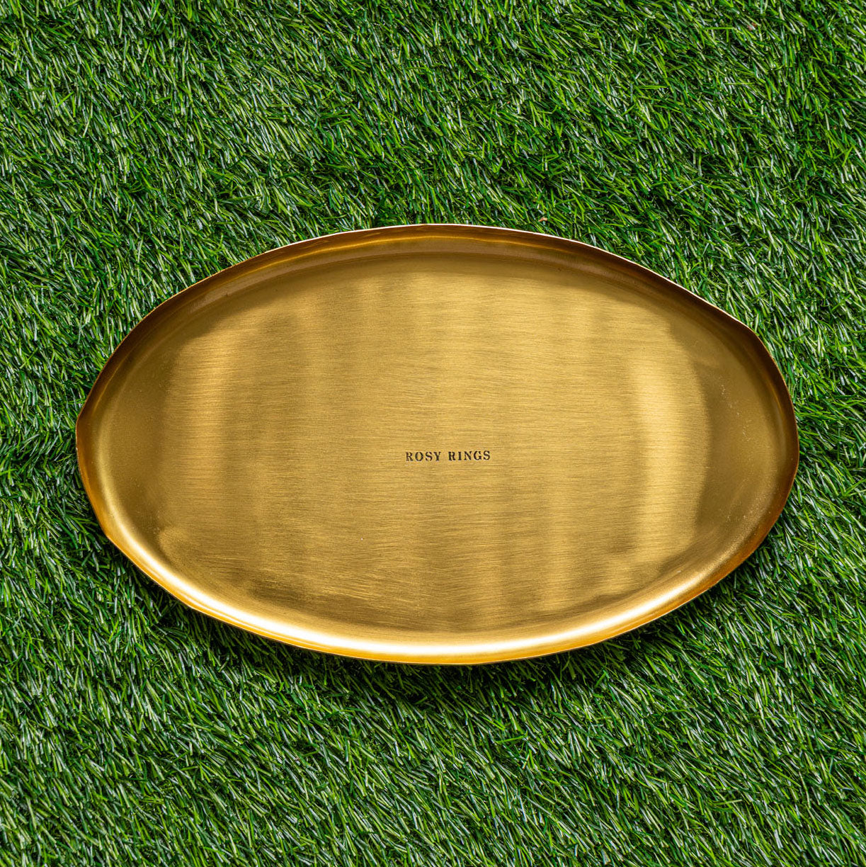Gold Centerpiece Botanical Candle Plate