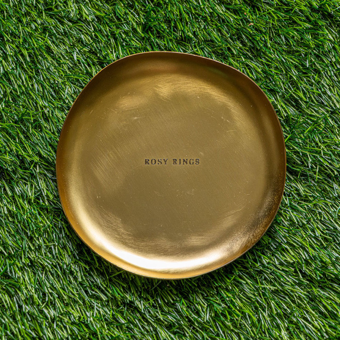 Gold Accent &amp; Signature Botanical Candle Plate