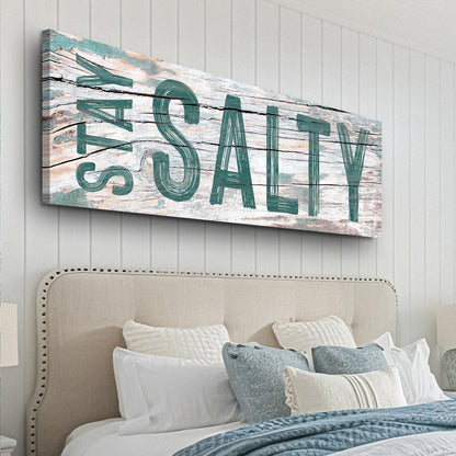 Tailored Canvases Canvas Stay Salty Coastal Sign VI