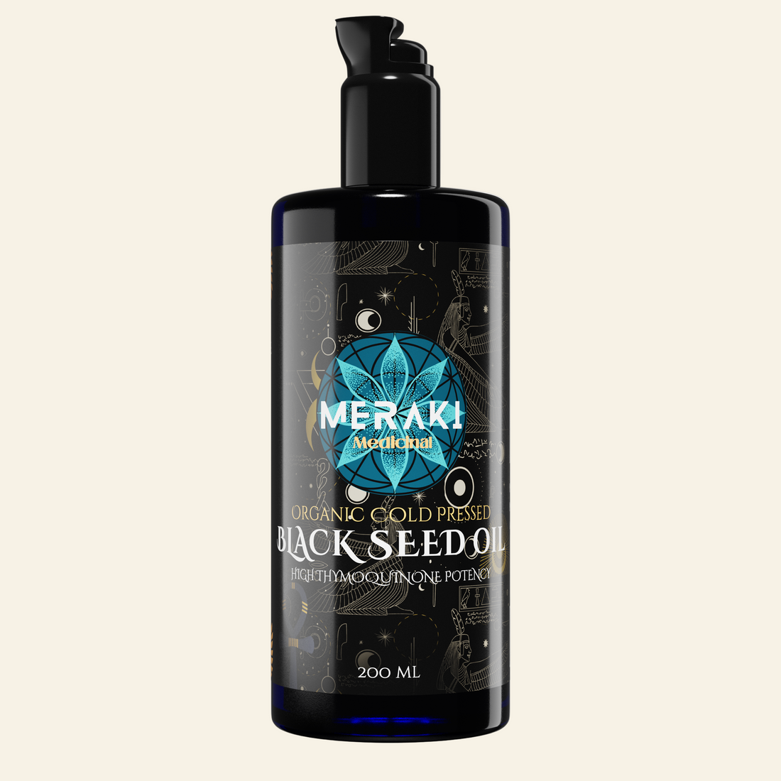 High Potency Cold-Pressed Organic Black Seed Oil with 3% Thymoquinone