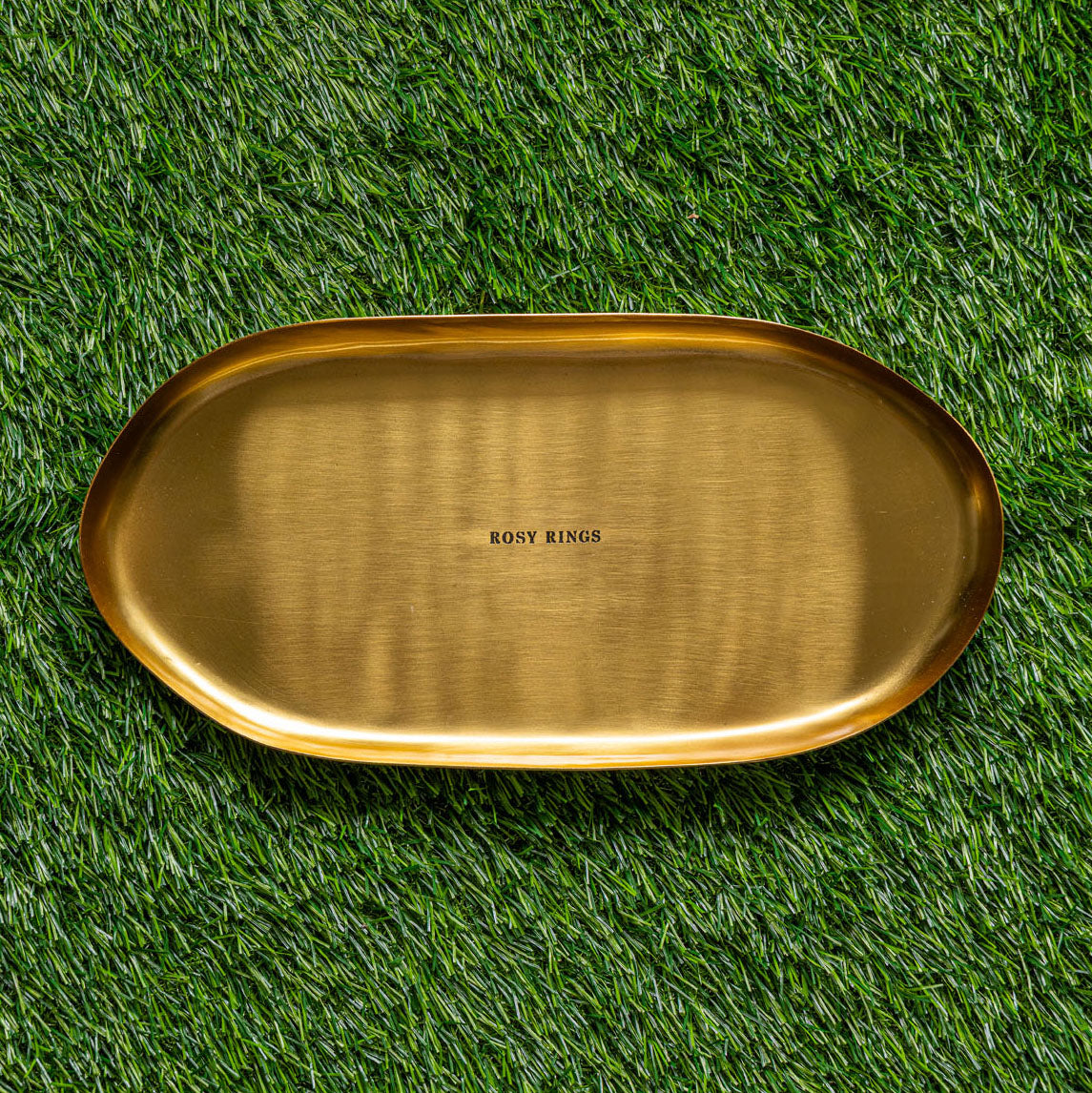 Gold Statement Botanical Candle Plate