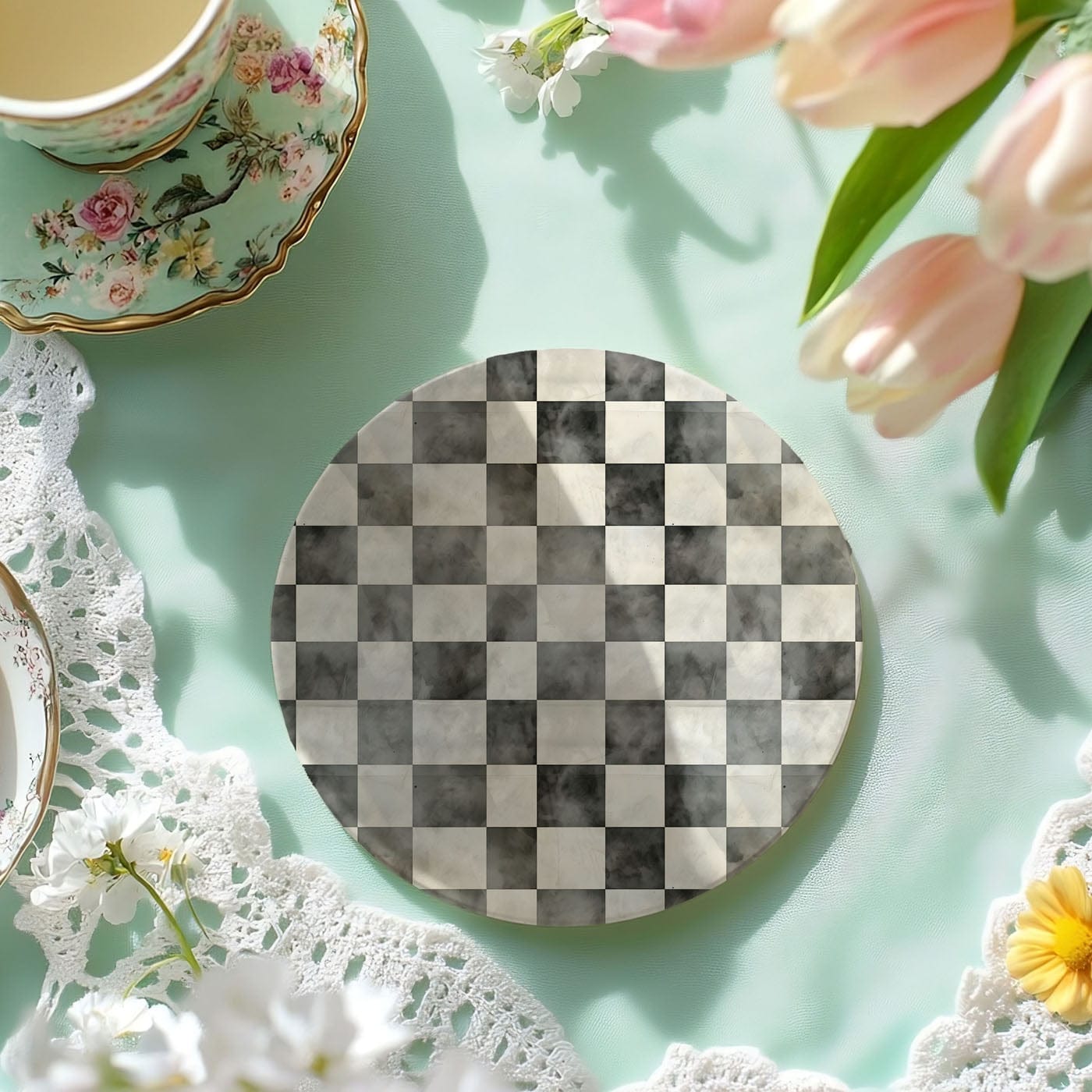Gia Roma Coaster Courtly Check Coasters