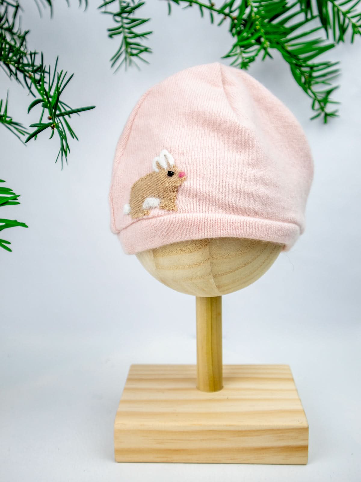 Ash &amp; Rose hat Red Bunny Cashmere Hat - Newborn