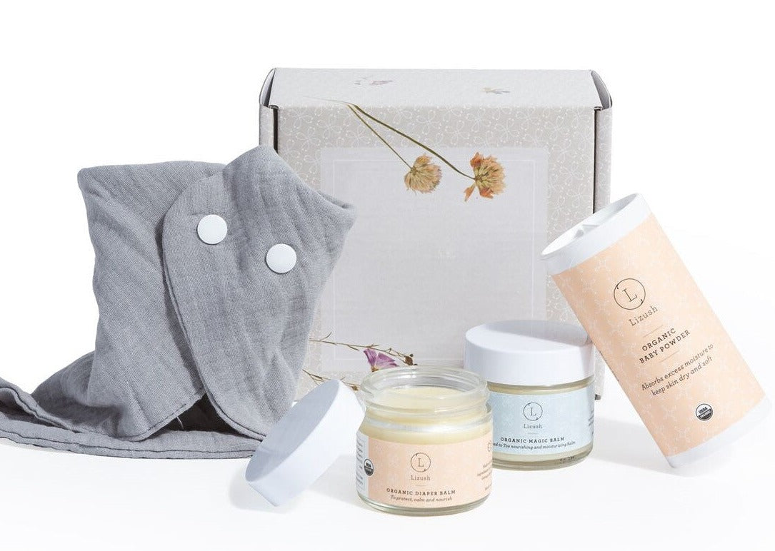 Organic new baby gift set - welcome little one! - My American Goods