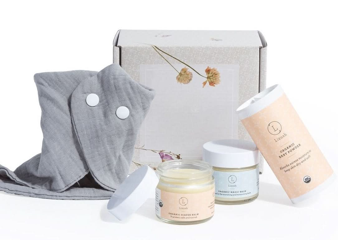 Lizush Gift set for Her Organic new baby gift set - welcome little one!