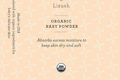 Lizush ORGANIC BABY POWDER - Talc Free