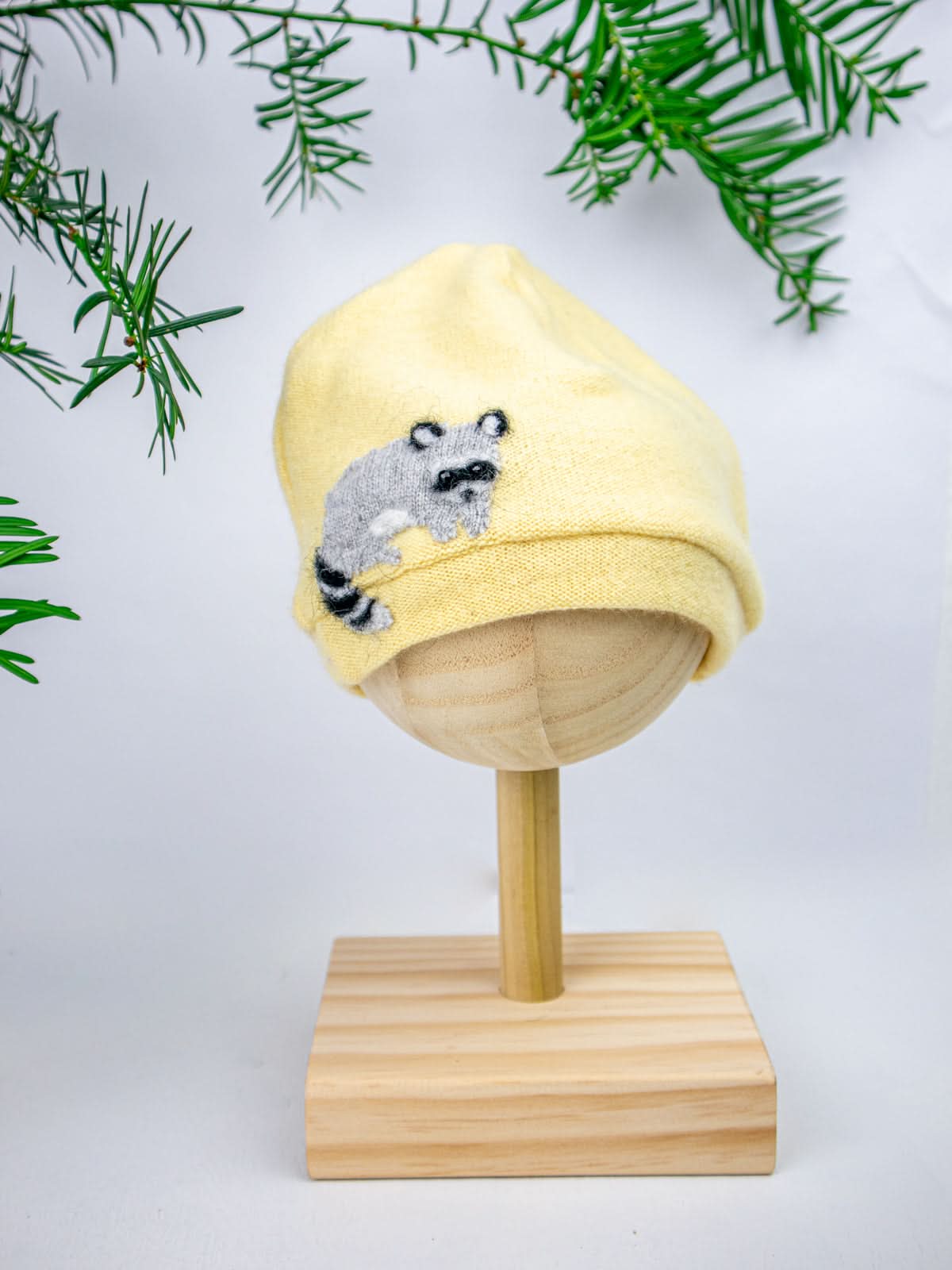 Ash &amp; Rose hat Raccoon Cashmere Hat - Baby