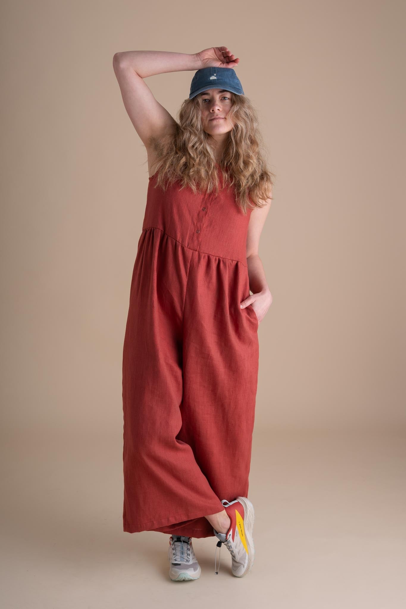 Backyard Jumpsuit in Paprika