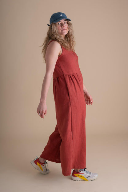 Backyard Jumpsuit in Paprika