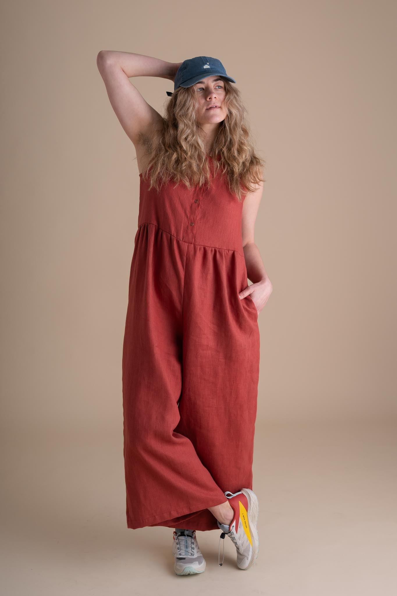 Backyard Jumpsuit in Paprika
