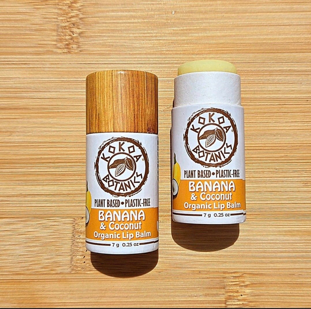 KOKOA BOTANICS Banana and Coconut - Organic Lip Balm .25 oz