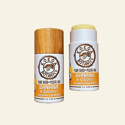 Banana and Coconut - Organic Lip Balm .25 oz