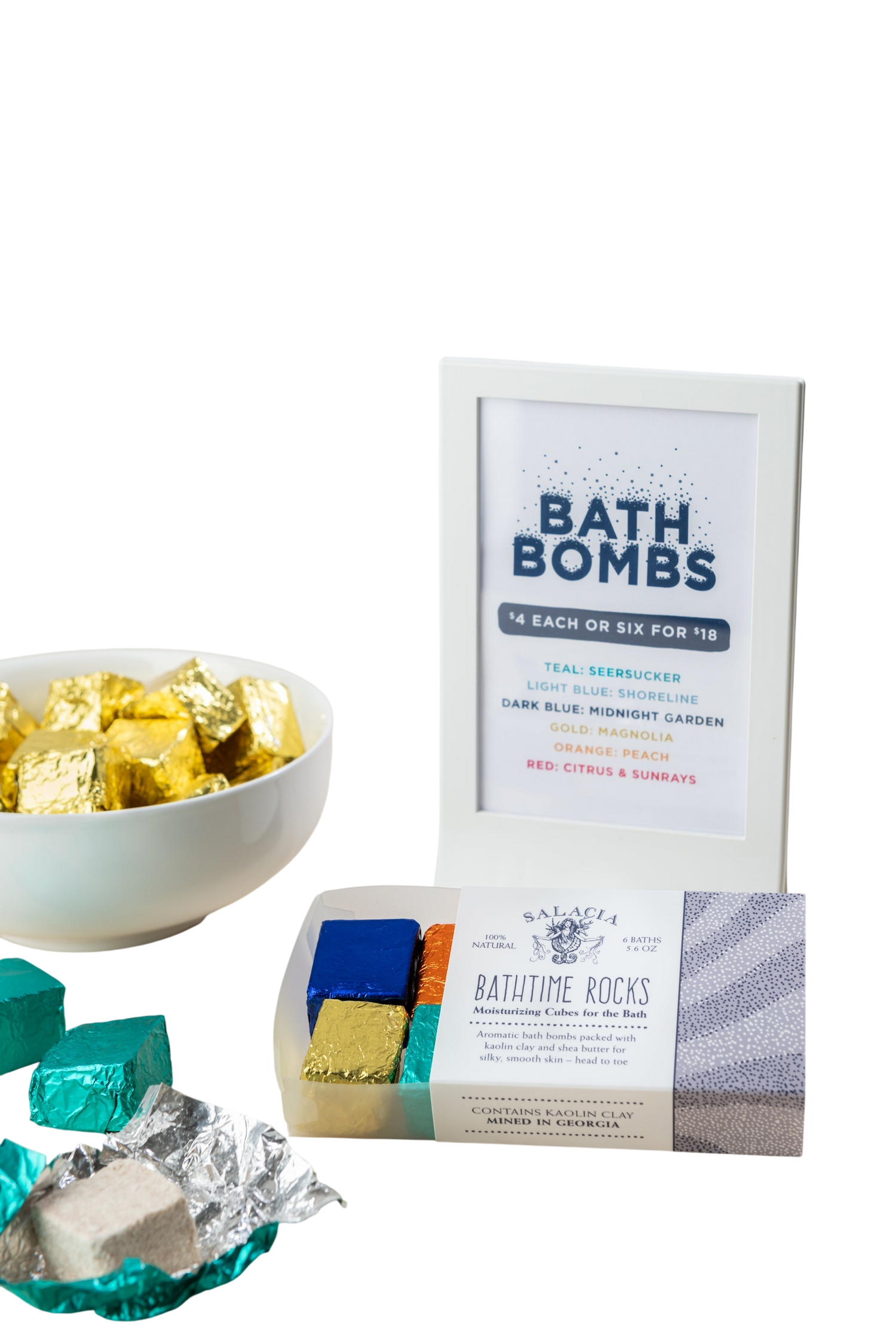 Lemon Lavender BathTime Rocks (Set of 6)