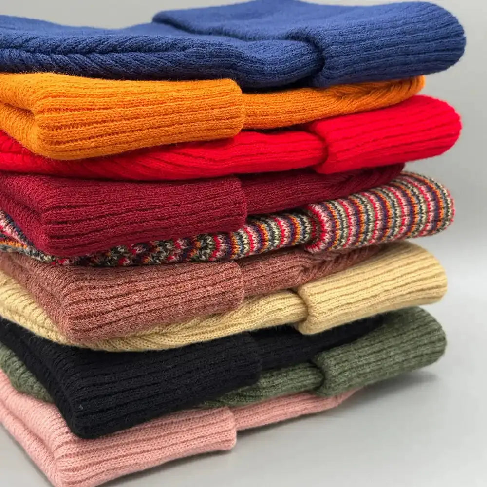 Classic Cuffed Beanie, Kids Knit Beanie, No Logo