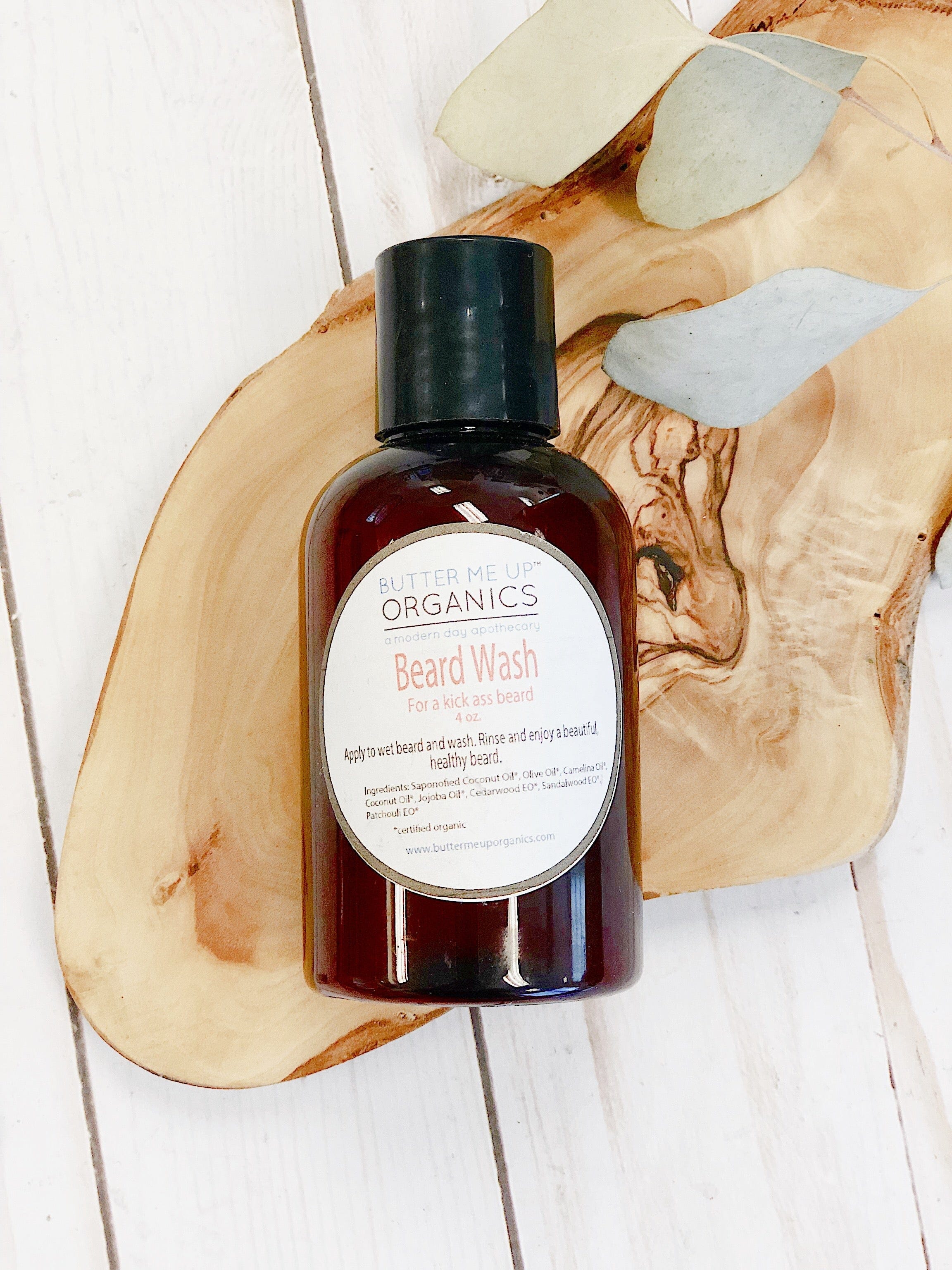Butter Me Up Organics Face Organic Beard Wash – Natural Beard Care &amp; Gentle Cleanser