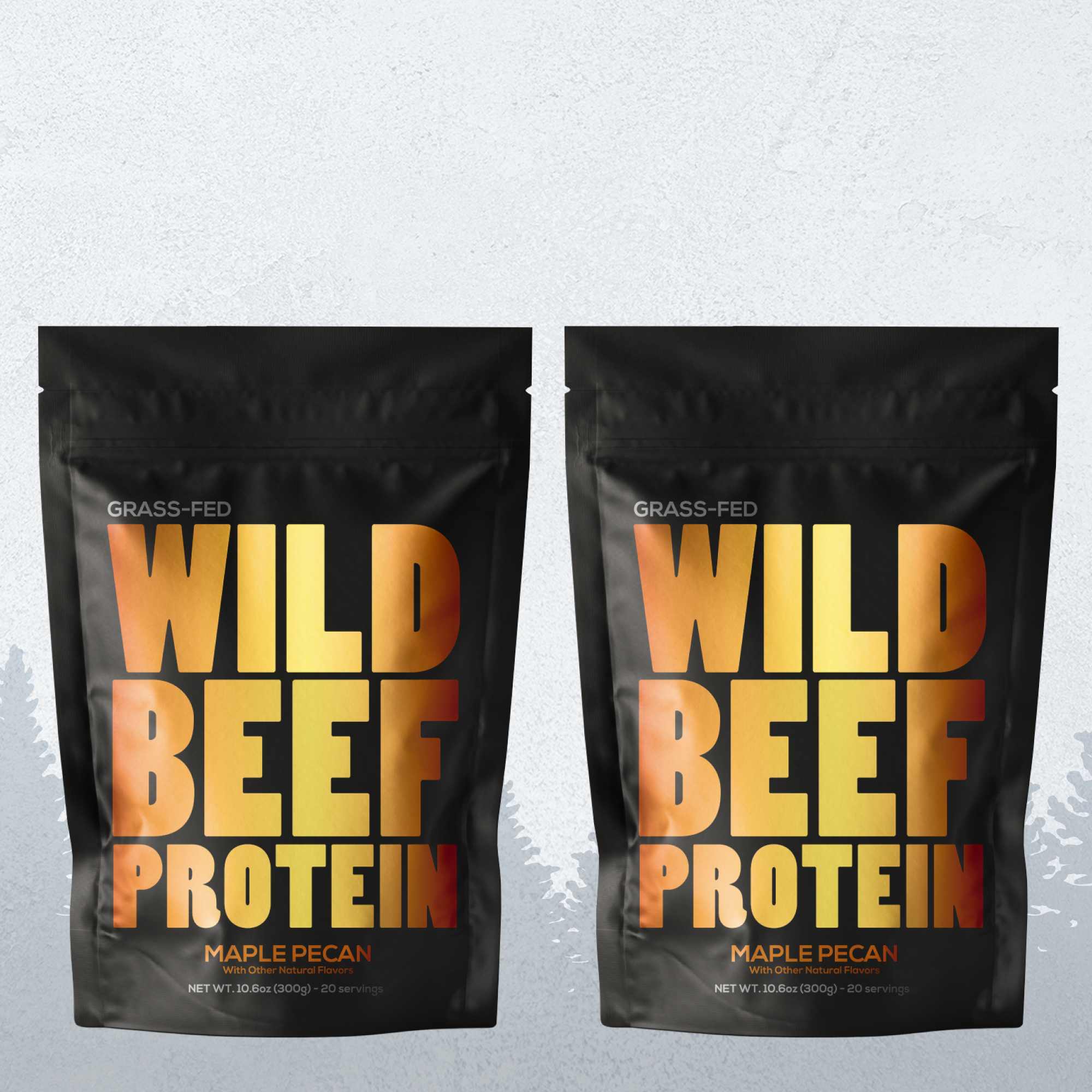 Wild Foods Protein 2x - 10.6oz (Save $3!) Beef Protein, 20 servings – Grass-Fed Muscle Recovery Protein