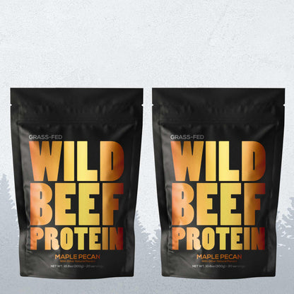 Wild Foods Protein 2x - 10.6oz (Save $3!) Beef Protein, 20 servings – Grass-Fed Muscle Recovery Protein