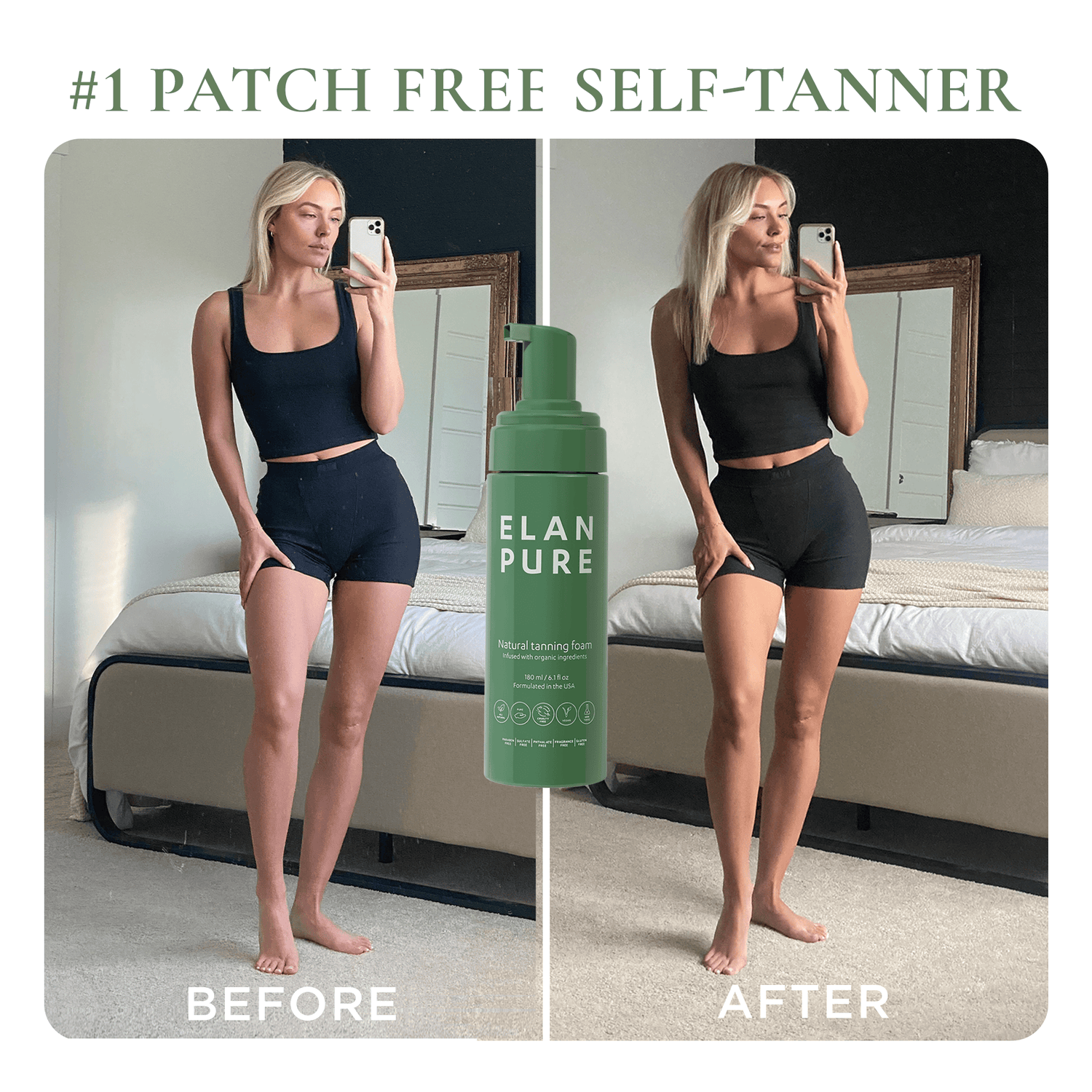 Elan Pure Beauty &amp; Personal Care - Skincare - Tanning Oils &amp; Self-Tanners - Body Self-Tanners Non-Toxic Self-Tanner