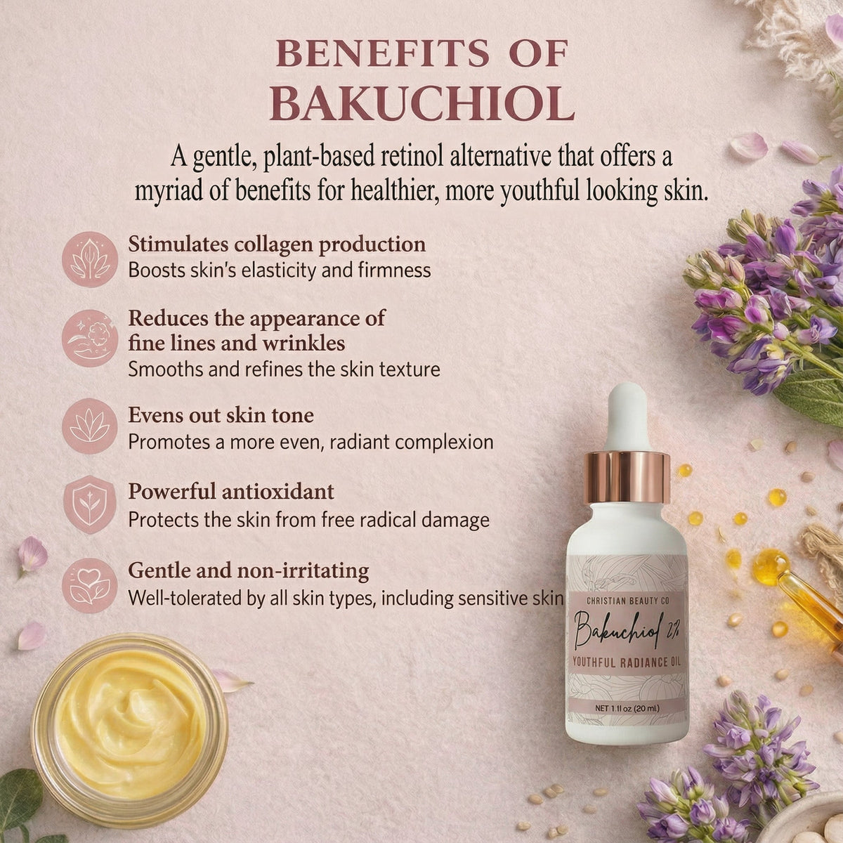 Bakuchiol 2% Youthful Radiance Oil - 1 fl oz