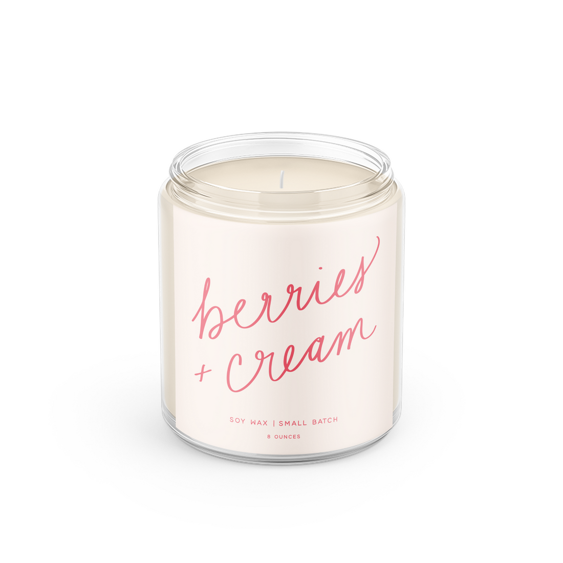 Berries &amp; Cream - 8oz Soy Candle - My American Goods