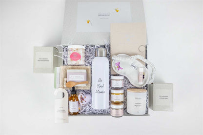 Lizush Gift set for new mom New Mom Gift, Pampering Natural Skincare gift for New Mom