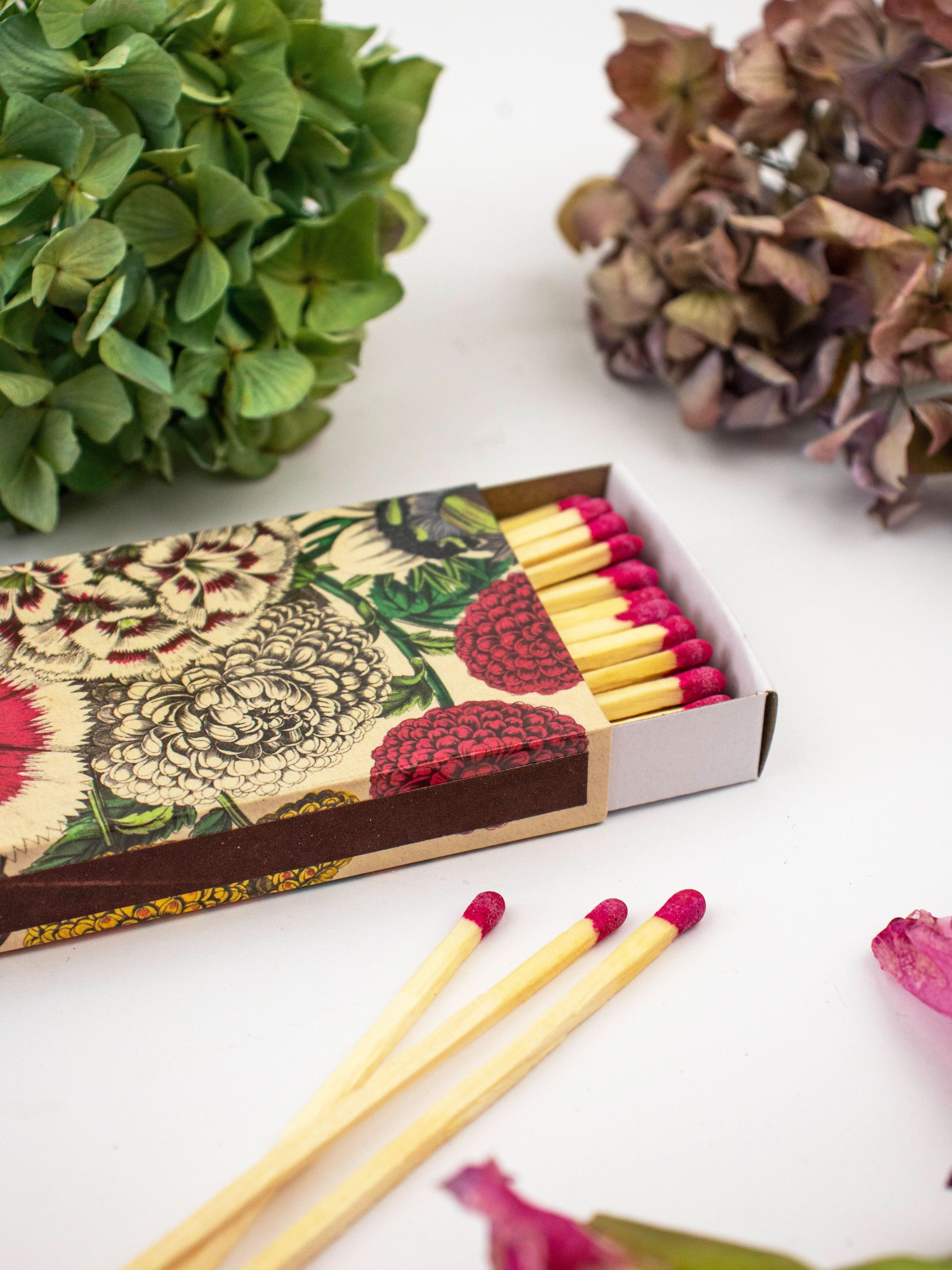 Ash &amp; Rose matches Big Bouquet Opulent Designer Matchbox