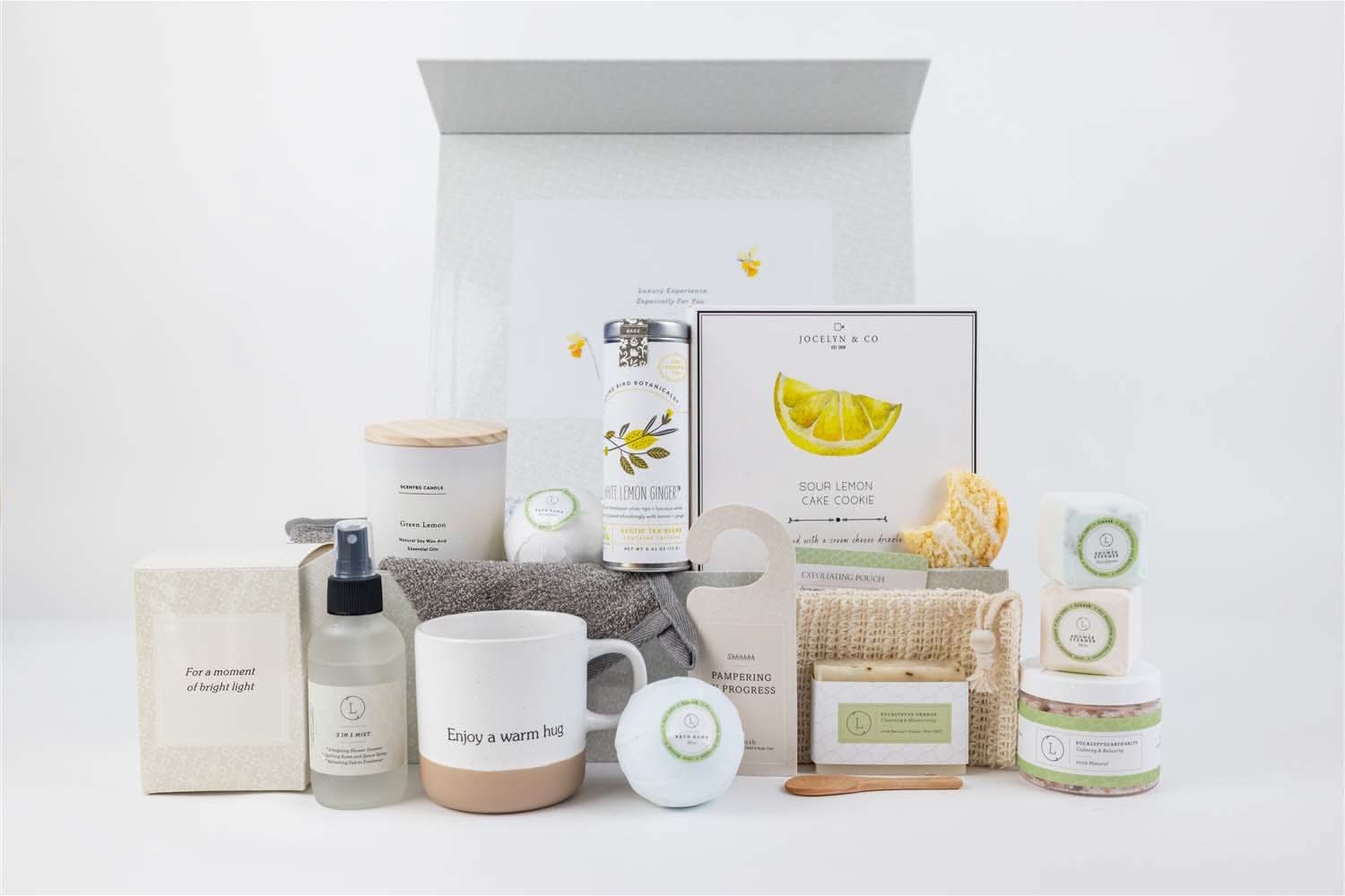 Lizush Gift set for new mom Get Well Gift Basket, All Natural Care Package