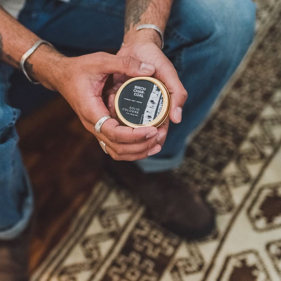 Broken Top Brands Solid Cologne Birch Charcoal Solid Cologne