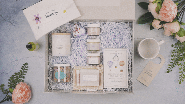 Lizush Gift set for new mom Birthday Gift Basket, Pampering Birthday Gift Box