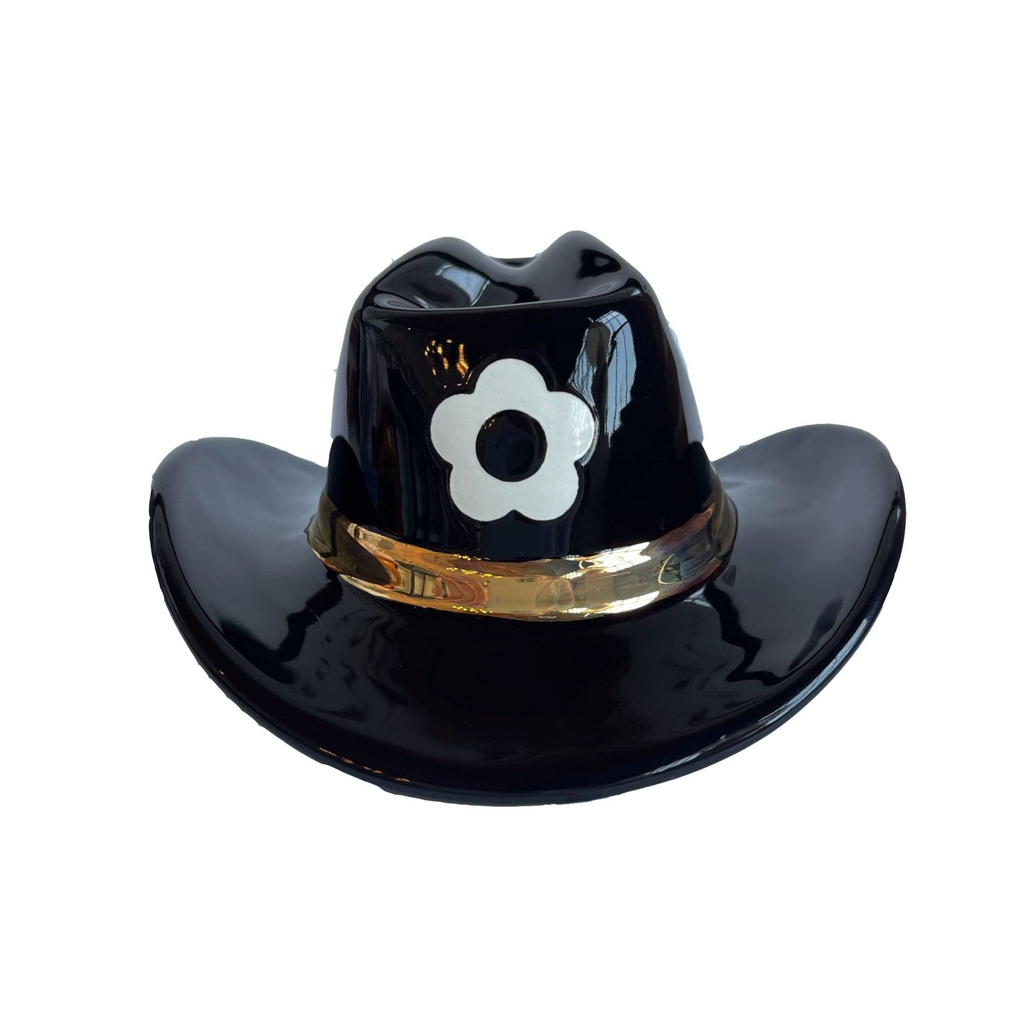 Ruby Clay Company Black Monogrammed Cowboy Hat